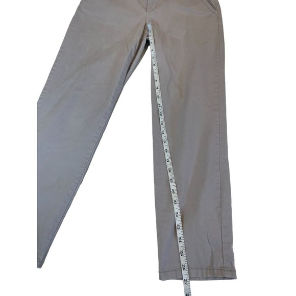 Liz Claiborne Womens Chino Pants 75319-4 Straight Leg Cropped Cotton Gray Size 6 - Picture 4 of 10